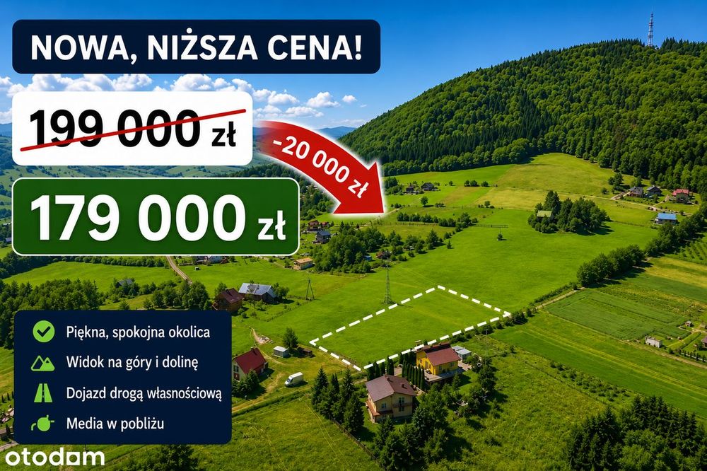 Działka budowlana w malowniczej miejscowości Chomranice