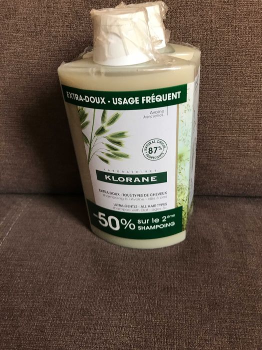 klorane szampon  2 sztuki