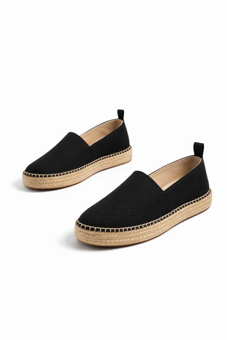 Calvin klein jeans espadryle czarne z podeszwą 37 i4a