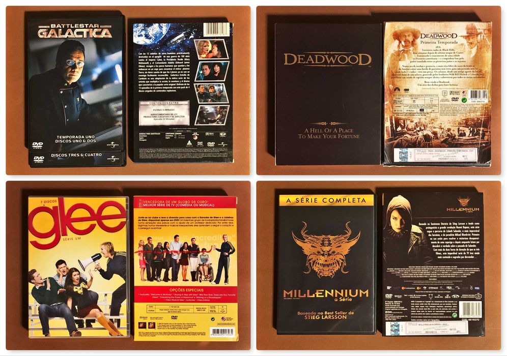 SÉRIE DVD [desde 16€] Allo Bórgias Galactica Glee Heroes Hulk Weeds
