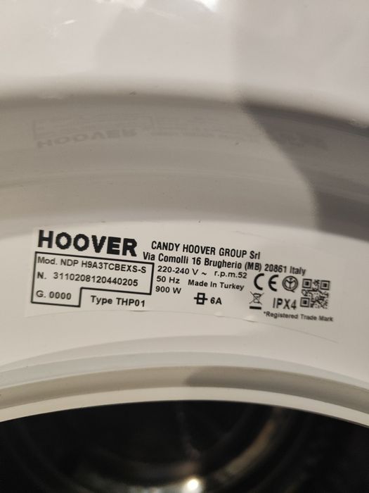 Компресорна сушильна машина HOOVER NDP H9A3TCBEXS-S з Європи