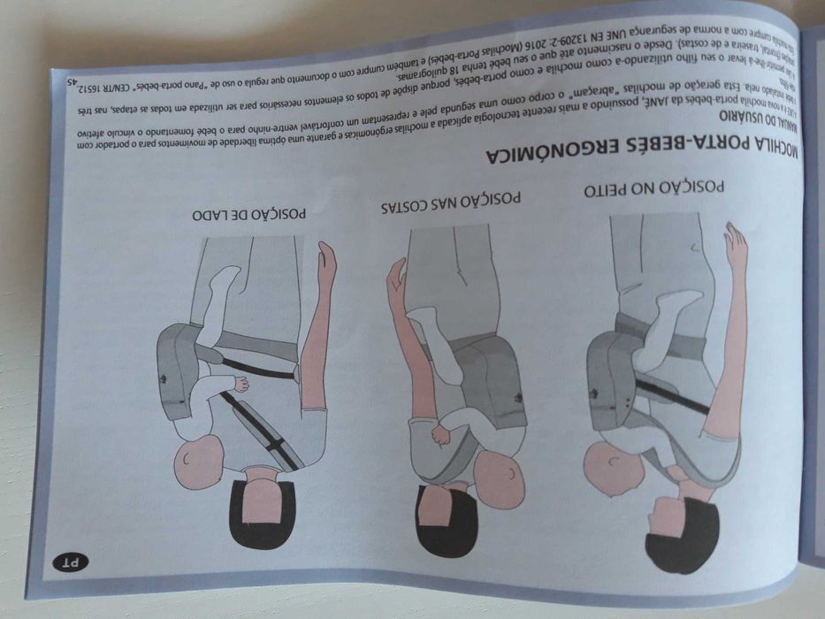 Marsupio Ergonômico Jané Like (Cor: Bison) - Muito Pouco Usado