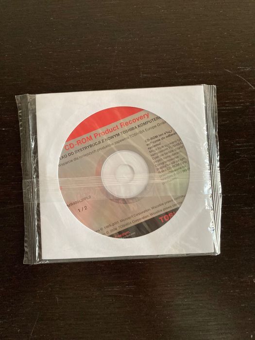 Toshiba - CD-ROM Product Recovery
