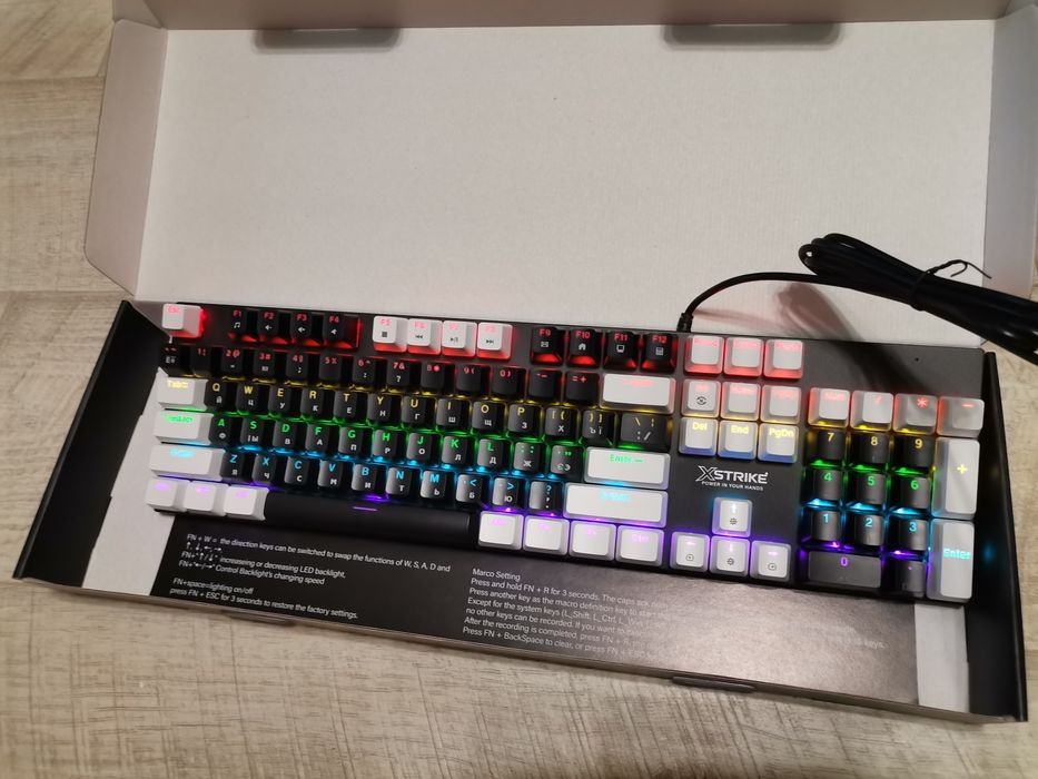 Механическая‼️клавиатура RGB XSTRIKE X-1010 104 Gaming 104 key Red