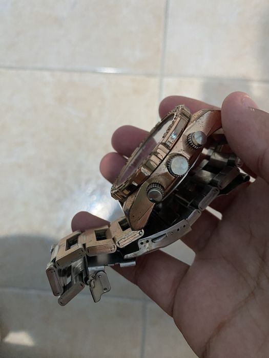 Relógio Bronze/Salmão