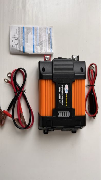 Інвертор, перетворювач напруги 4000W 12V -22V + 2 USB