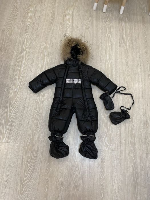 Дитячий зимовий комбінезон трансформер конверт куртка зимний комбинезо