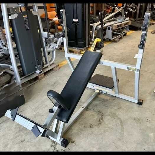 Ławka skośna dodatnia, Technogym