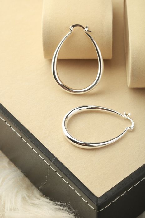 Kolczyki łezki owalne 925 nowe srebrne