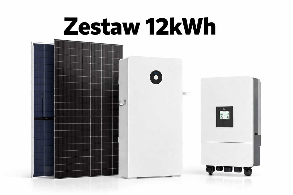 Zestaw budżetowy 12kWh LV (panele, inwerter 3 fazy, magazyn 16 kWh)
