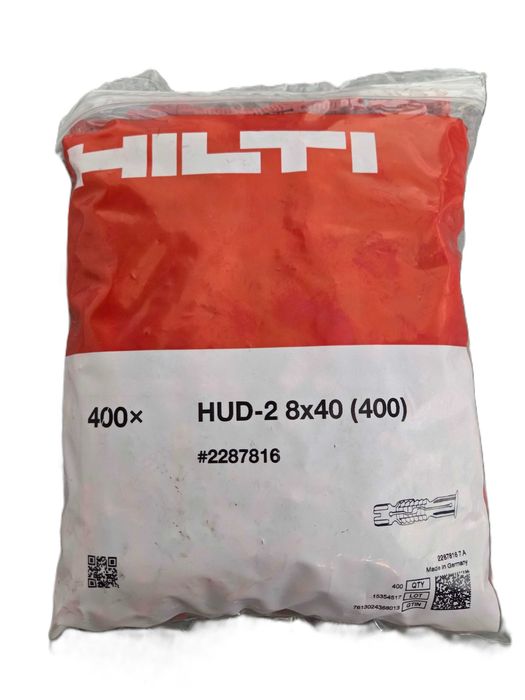 Kołek rozporowy, uniwersalna kotwa plastikowa HUD-2 8x40 HILTI