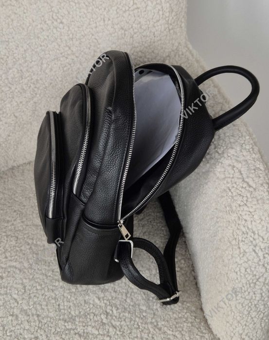 Кожаный рюкзак на 3 отдела, итальянский. Шкіряний рюкзак