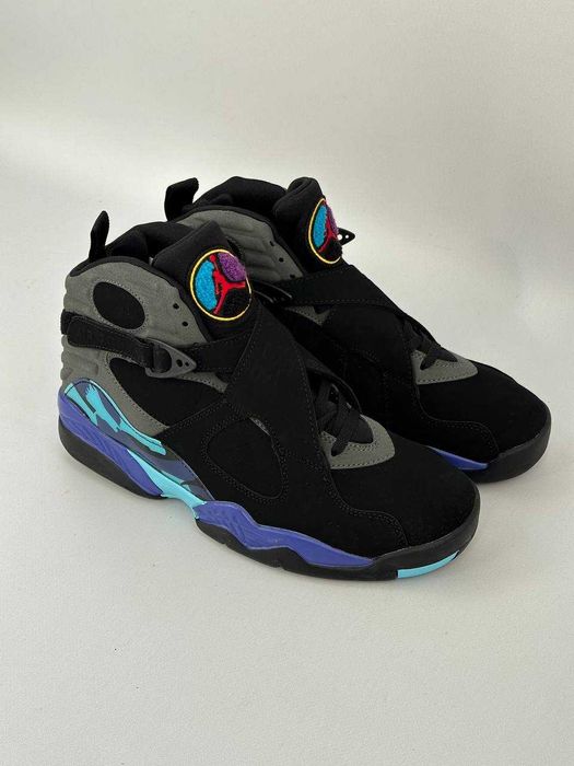 Бомбические мужские кроссовки Jordan 8 Retro Aqua кросівки джордан