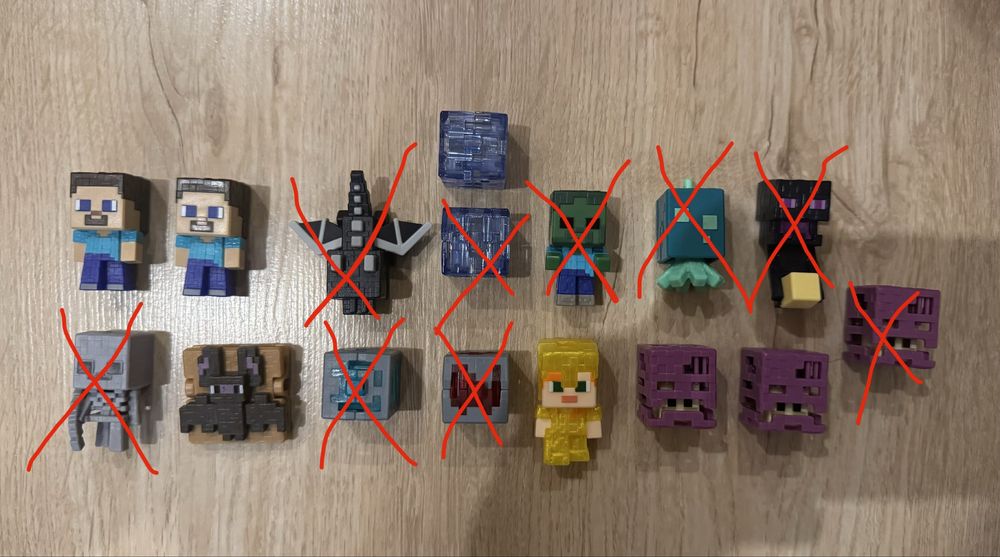 Іграшки з kinder joy майнкрафт