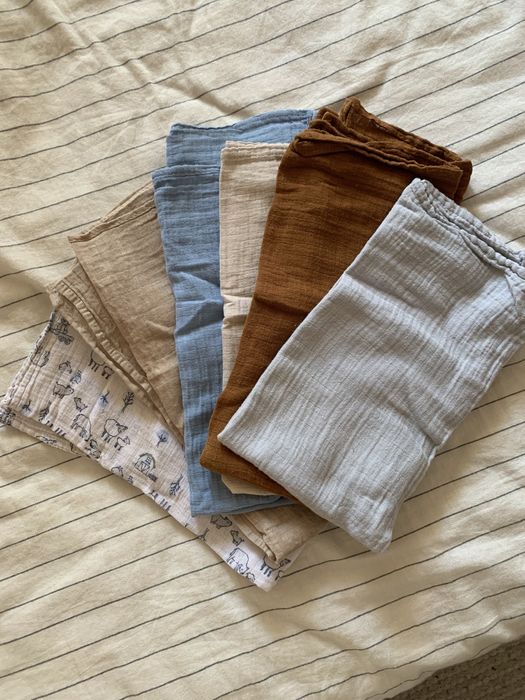 Набір з 6 муслінових пелюшок