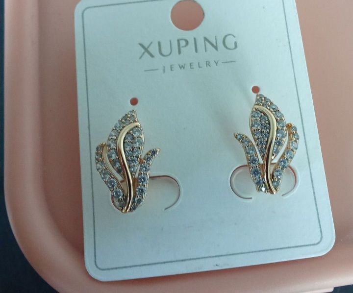 Сережки мед.золото