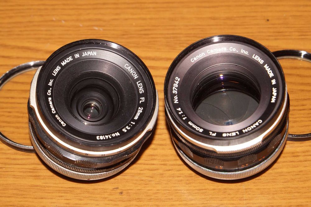 Canon FD 28 f/2.8 + 50 f/1.4 SSC