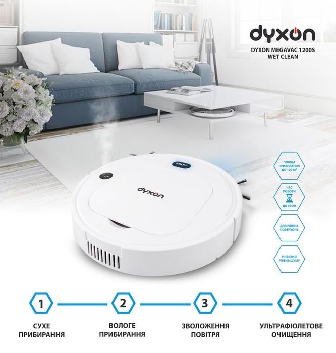 Робот-пылесос с функцией влажной уборки