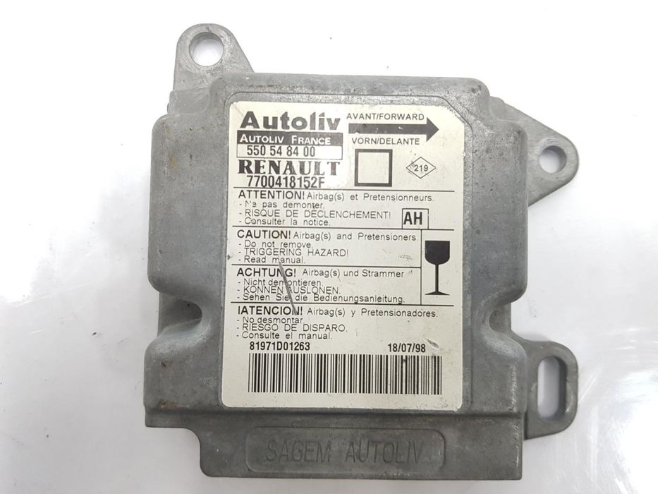 Centralina De Airbag Renault Megane I Fase 2 Berlina Ba0