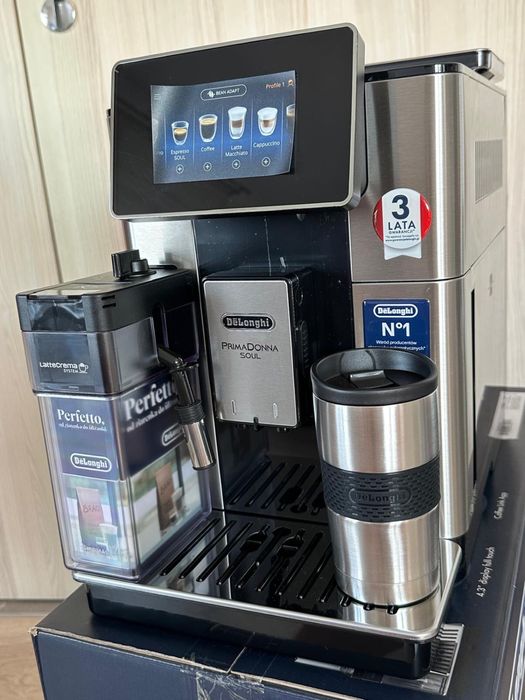 Ekspres De Longhi PrimaDonna Soul 3 lata gwar.