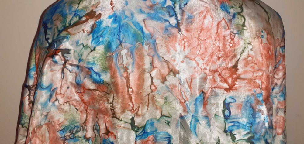 Chusta szal jedwabny