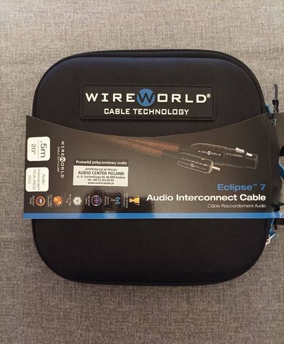 Interkonekt RCA , Wireworld Eclipse 7 _USA_2 x 0,5 m STAN IDEALNY