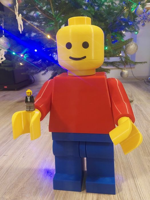Ludzik LEGO, wysokość 40cm, druk 3D
