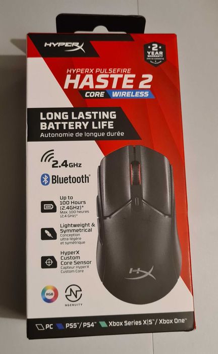NOVO/SELADO - HyperX Pulsefire Haste 2 Core Wireless