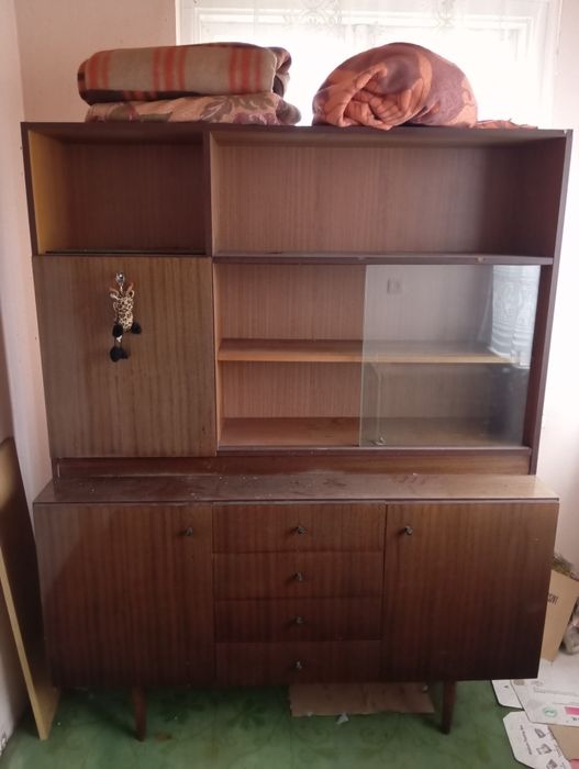 Kredens, witryna, meble prl