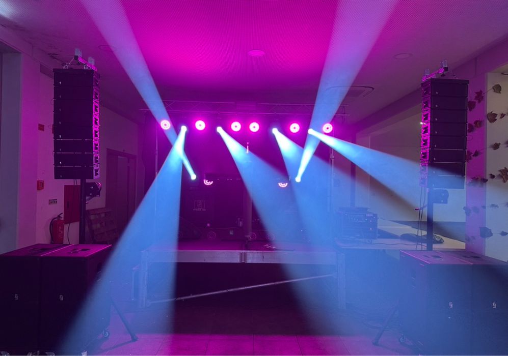 Som e luz para eventos