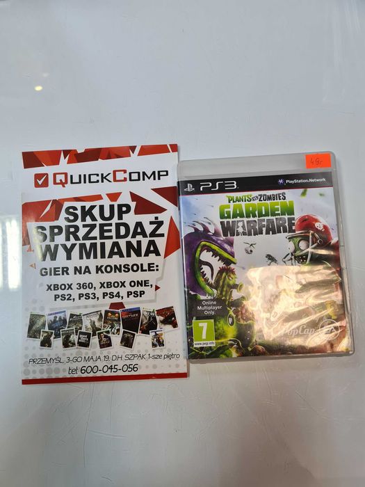 Gra PlayStation 3 PS3 Plants VS Zombies Garden Warfare Gwarancja 1 Rok