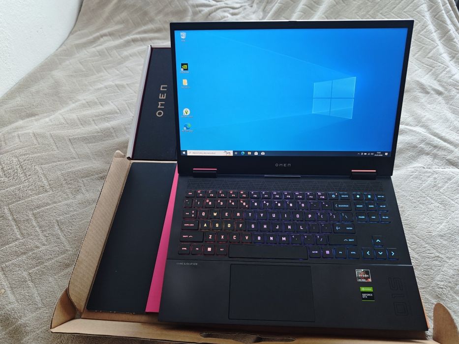 laptop HP Ryzen 5 4600H + GTX 1660Ti  6GB + 32 GB RAM + 512GB SSD