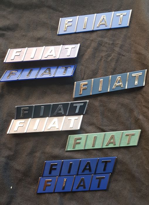 UNO Fiat Emblemas logos simbolos legendas novos