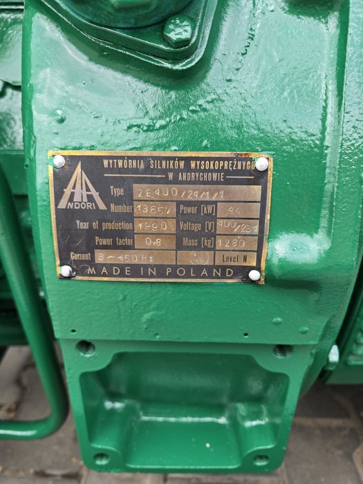 Agregat prądotwórczy 55kva 45 kw
