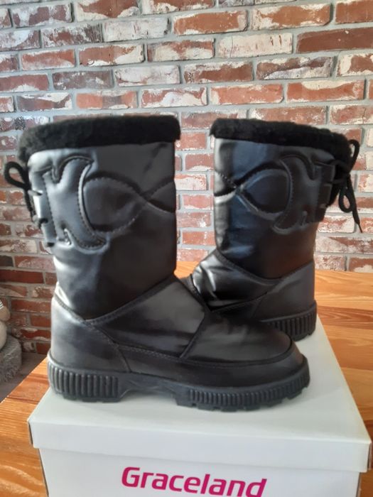 Śniegowce damskie ocieplane wsuwane 38