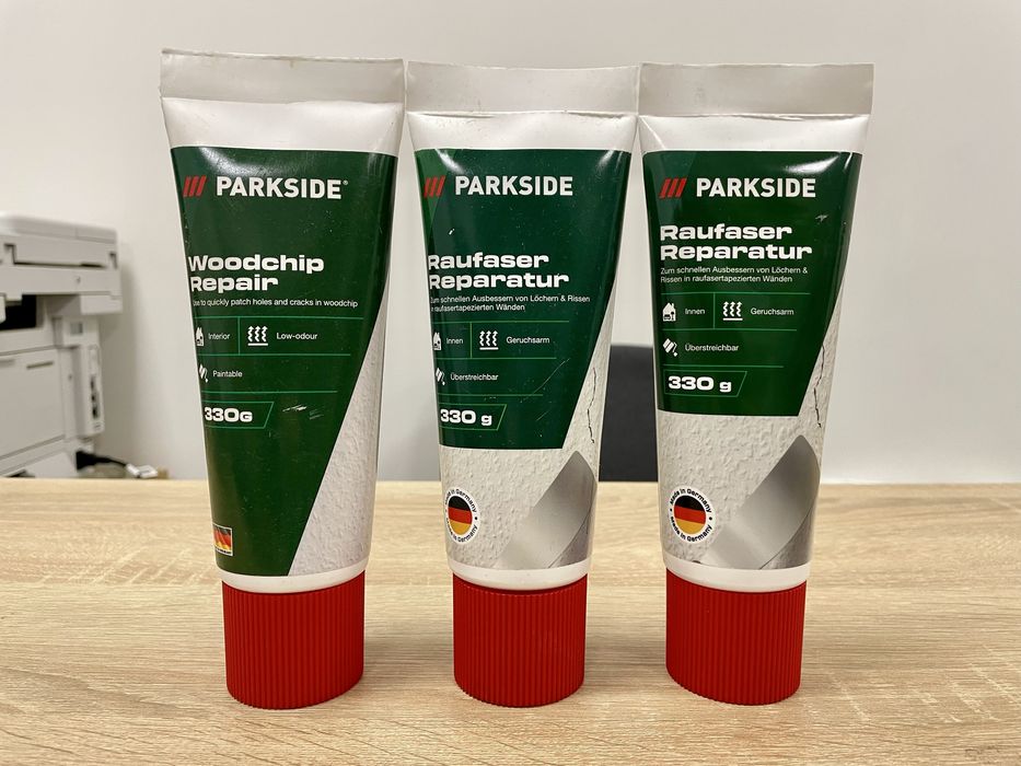 Шпатлевка c древесной стружкой для рем. трещин на стенах 330г PARKSIDE