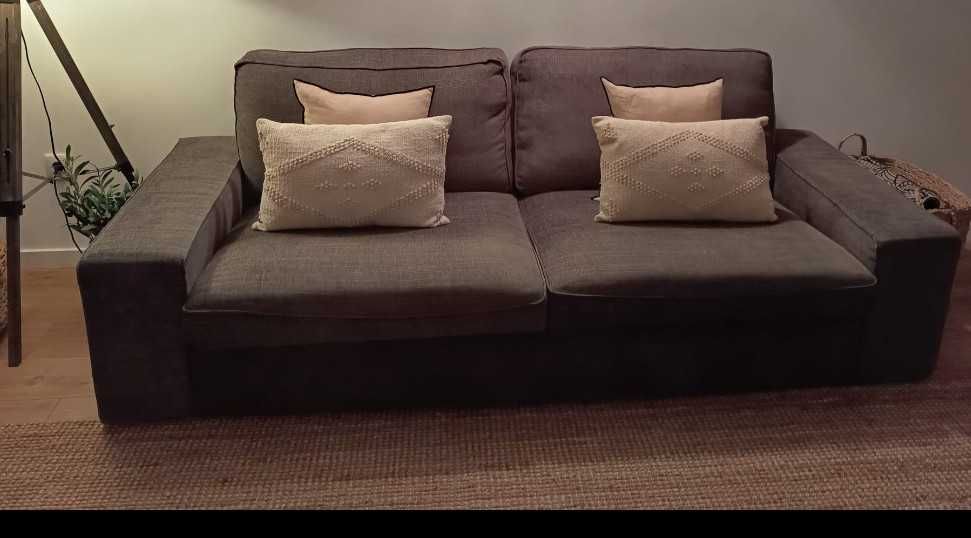 Sofá cinzento 3 lugares