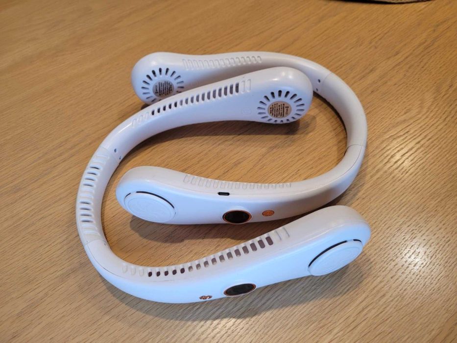 słuchawki chłodzące, przenośny wiatrak na szyję, wentylator - 2 sztuki