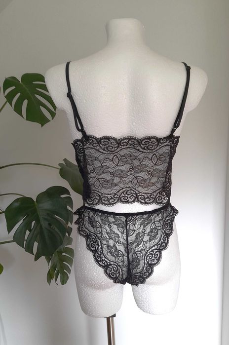 Elegancki komplet set zestaw do spania 4 częściowy piżama szlafrok top