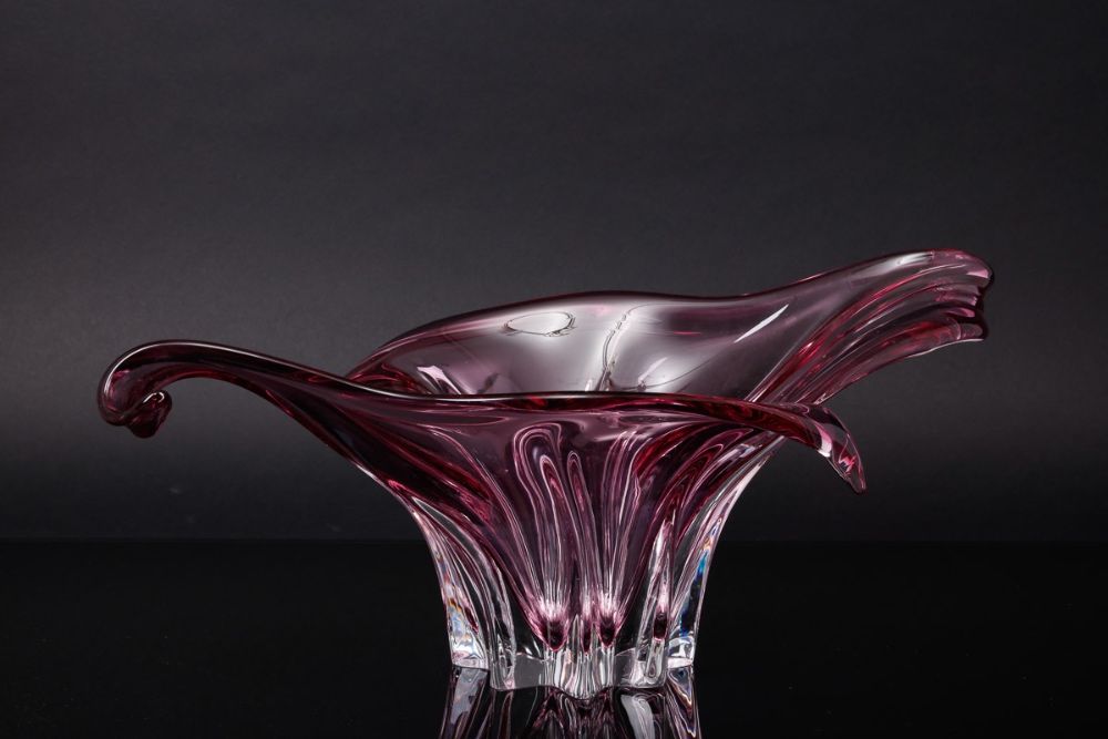 Centro de mesa em cristal de Murano