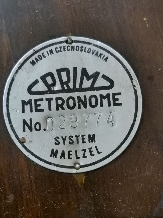 Метроном PRIME, system Maelzel, винтаж, Чехословакия.