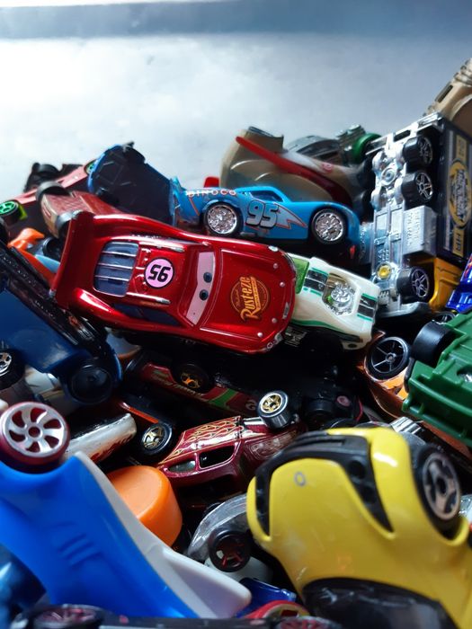 Conjunto de carros para criança com lançador