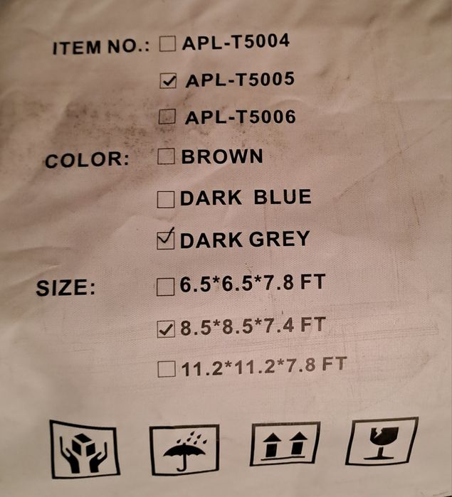 Pawilon Ogrodowy 2,6x2,6m Namiot Ekspresowy Szary POP UP Moskitiery