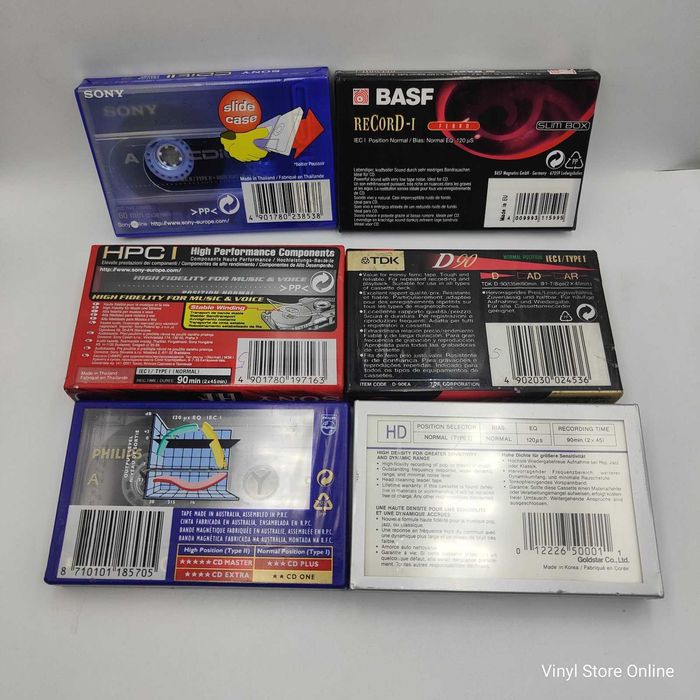Diversas Cassetes Audio SONY, BASF, TDK, Philips