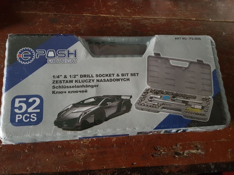 Klucze nasadowe 52 elementy-