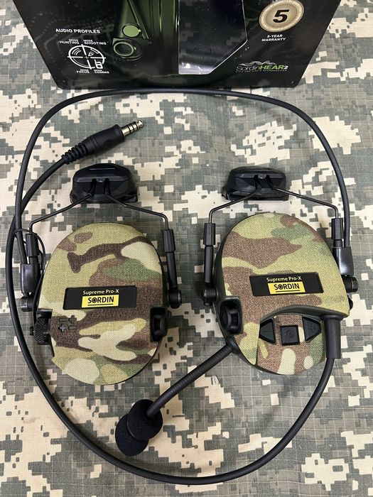 Текстильні камуфляж наліпки MSA Sordin Supreme Pro-X Cordura® MultiCam