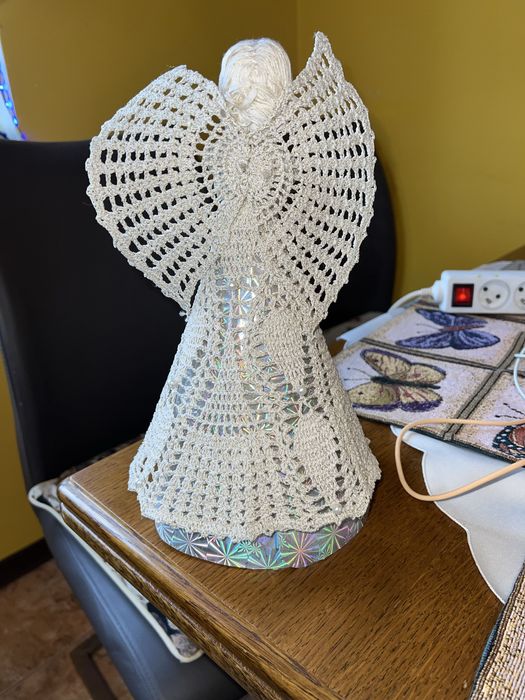 Anioł aniołek hand made robiony na szdełku