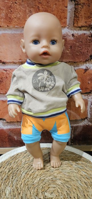 Nowy zestaw ubrań szyty dla lalki baby born