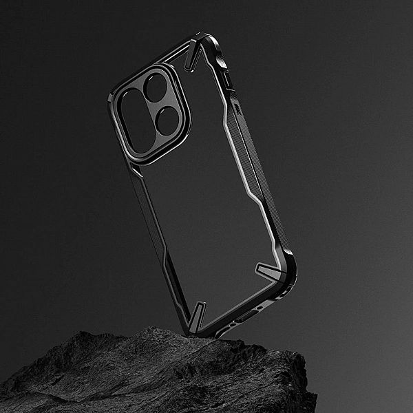 Etui Ringke Fusion X na OnePlus 15 - przezroczysto-czarne