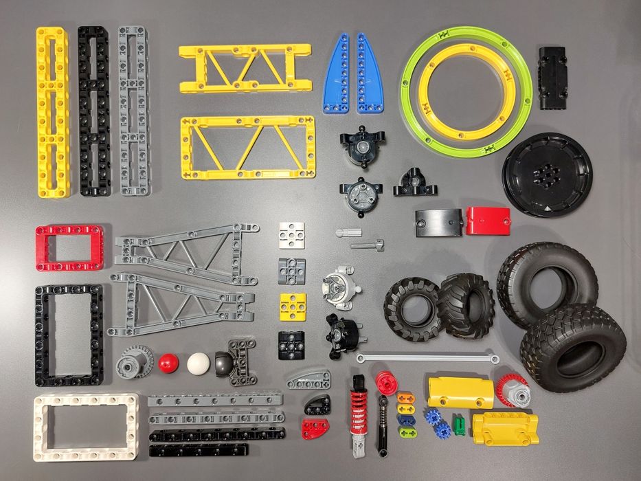 Детали Lego Technic - подвеска, амортизаторы, рычаги (лего техник)